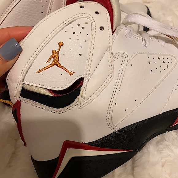 Air Jordan 7 Retro | White/ black Cardinal Red - The Olympics - 2005 ♨️ - Picture 10 of 14